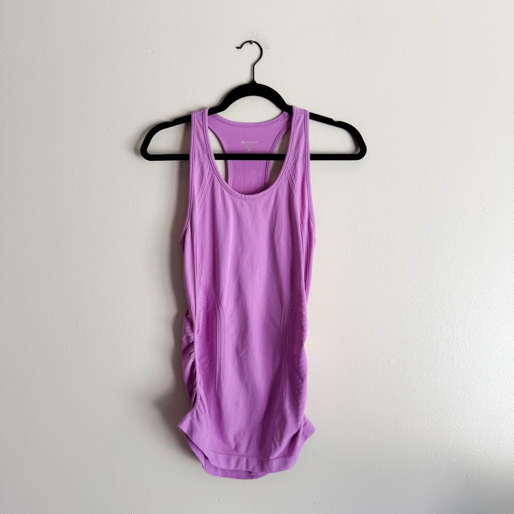 Athleta Pink Purple Speedlight Seamless Racerback Tank Top XS Athletic Workout